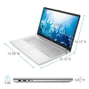 HP 2022 High Performance Business Laptop - 17.3" FHD IPS - 11th Intel i5-1135G7 Quad-Core - 20GB DDR4-1TB SSD - Natural Silver - Backlit Keyboard- Windows 11 Pro -w/ 32GB USB