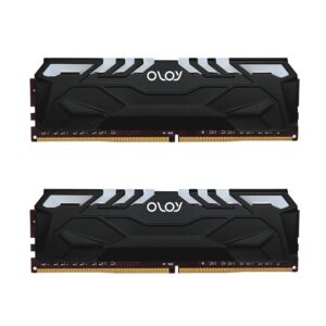 OLOy DDR4 RAM 16GB (2x8GB) Black Owl Aura Sync RGB 3200 MHz CL16 1.35V 288-Pin Desktop Gaming UDIMM (MD4U0832161BHJDA)