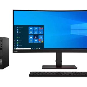 Lenovo Newest ThinkCentre M70c Business Desktop, Intel 6-Core i5-10400F, 20GB RAM 512GB SSD 1TB HDD, AMD Radeon 520 Graphics GDDR5, HDMI, DVD, Serial Port, Windows 11 Pro (11GJS00B00)