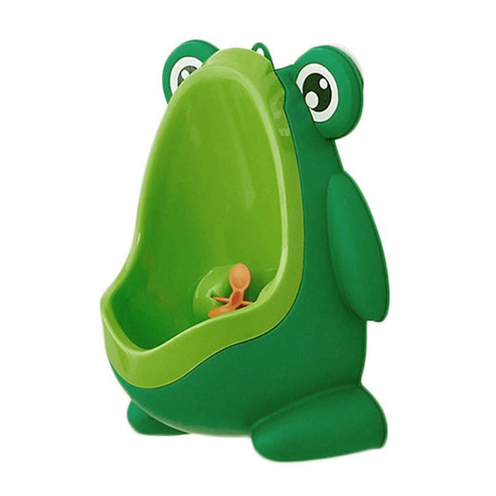 Potty Training Urinal Standing Toilet Frog Style Urinal Toilet Pee Trainer for Boy Bathroom Car Green