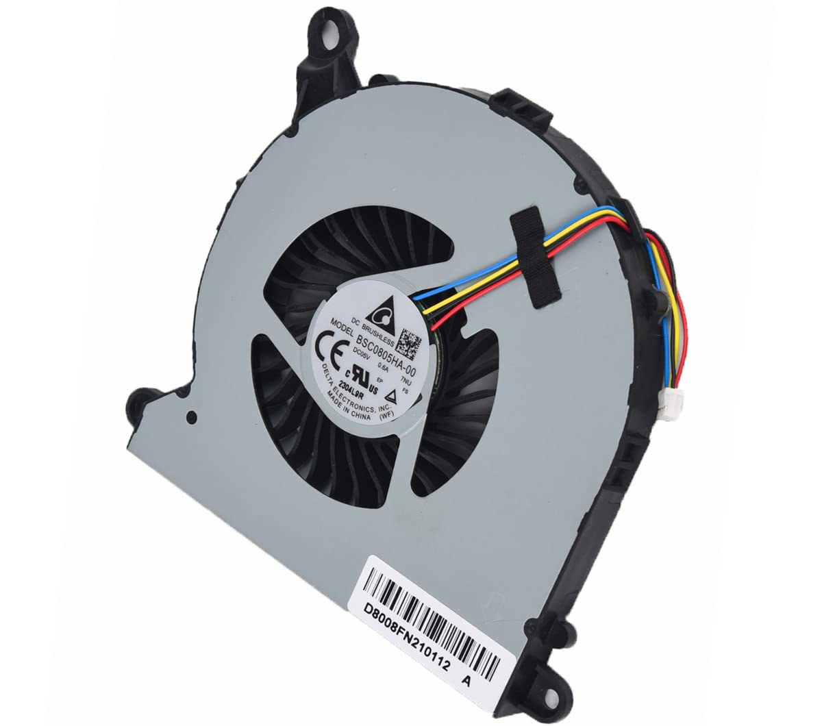 Replacement CPU Fan for Intel NUC8 NUC8i7BEH NUC8i5BEH NUC8i5BEK NUC8i3BEH Series Mini PC, Replacement Intel NUC8 Cooling Fan P/N: BSC0805HA-00 D8008FN210613 5V 0.6A