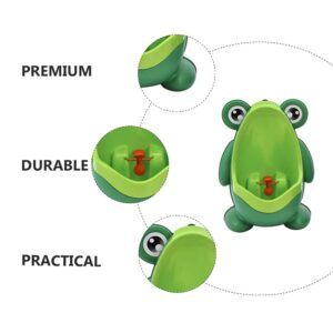 Potty Training Urinal Standing Toilet Frog Style Urinal Toilet Pee Trainer for Boy Bathroom Car Green