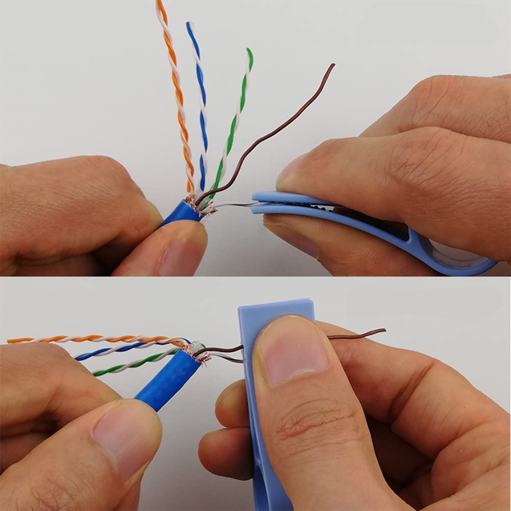 Network Cable Untwist Tool, Engineer Wire Straightener for CAT5/CAT5e/CAT6/CAT7 Wires Pair Separator Tools Quickly & Easily Untwists (3)