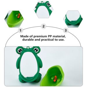 Potty Training Urinal Standing Toilet Frog Style Urinal Toilet Pee Trainer for Boy Bathroom Car Green