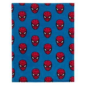 Marvel Spiderman Royal Blue and Red Super Soft Baby Blanket