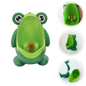 Potty Training Urinal Standing Toilet Frog Style Urinal Toilet Pee Trainer for Boy Bathroom Car Green