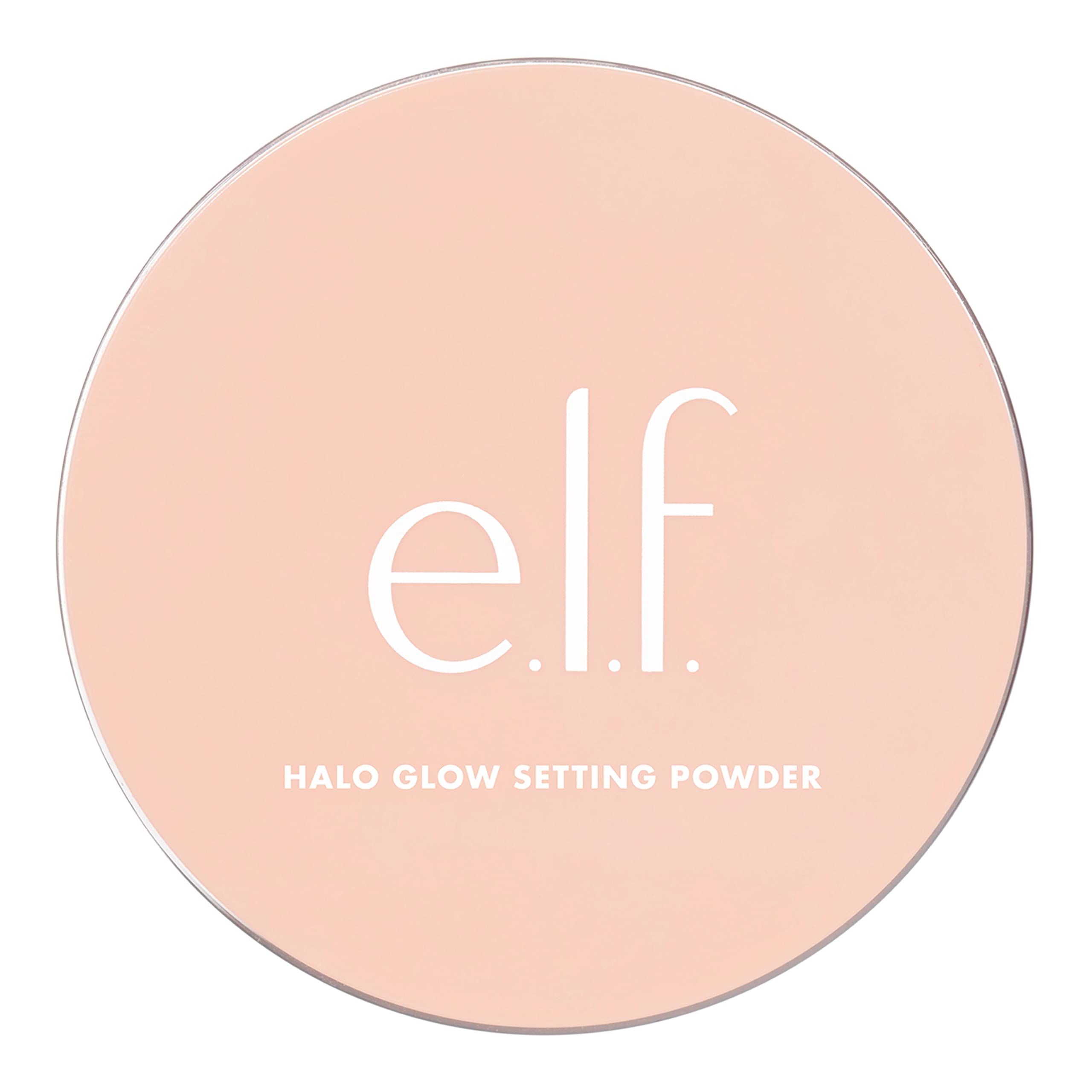 e.l.f. Halo Glow Setting Powder, Silky Powder For Minimizing Pores & Fine Lines, Delivers A Semi-Matte Finish, Vegan & Cruelty-Free, Light Pink