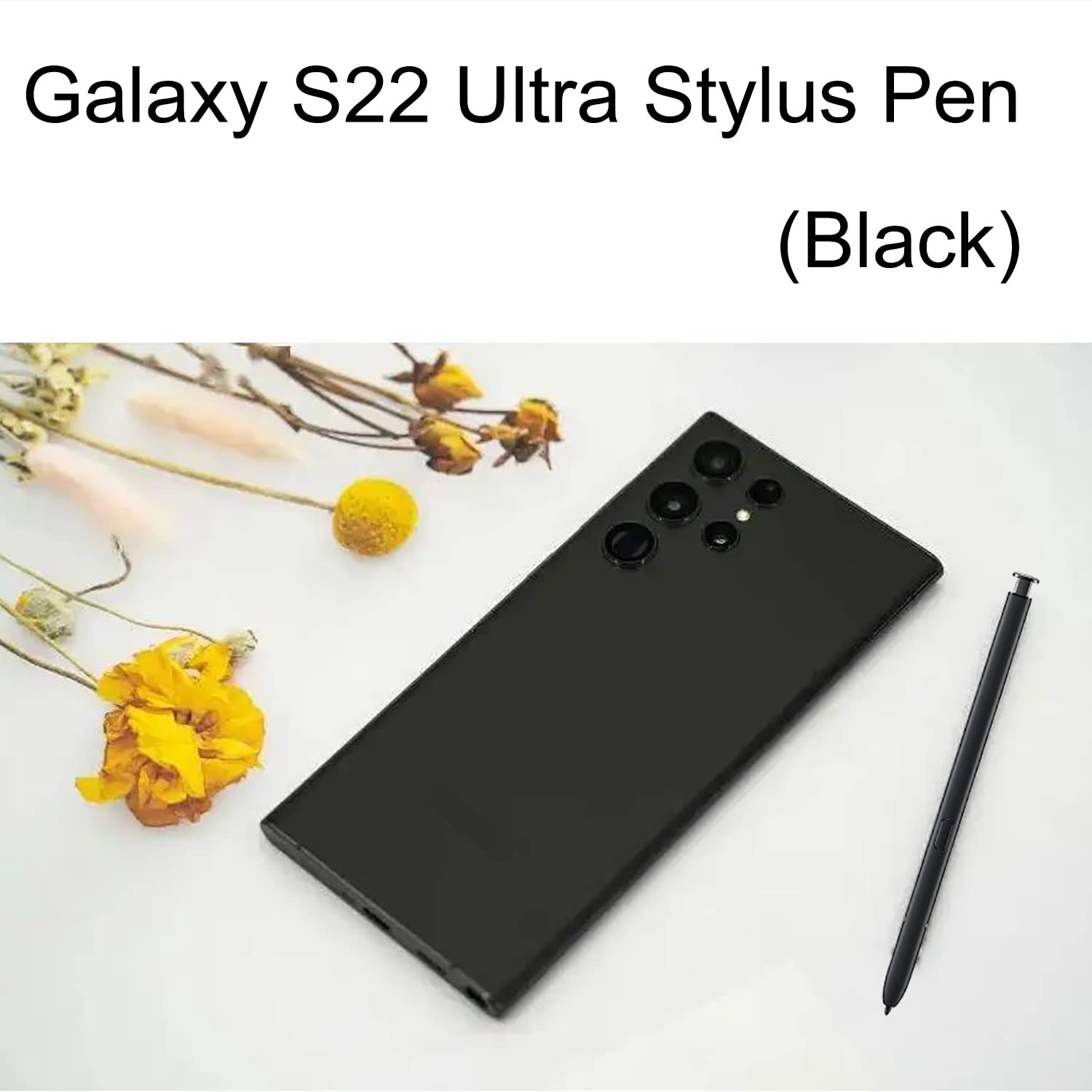 S22 Ultra S Pen for Samsung Galaxy S22 Ultra 5G SM-S908 Stylus Pen Touch Pen Replacement withoutBluetooth(Black)