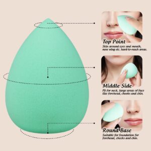 FANDAMEI 15 PCS Powder Puffs and Makeup Sponge Set, Soft Triangle Makeup Powder Puff Face Triangle for Loose Powder Mineral Powder, Make Up Sponges for Foundation Blender Beauty Sponge For Makeup