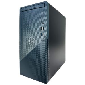 Dell Inspiron 3910 Desktop Computer - 12th Gen Intel Core i5-12400 6-Core up to 4.40 GHz Processor, 8GB RAM, 1TB NVMe SSD, Intel UHD Graphics 730, DVD Burner, Windows 11 Home, Mist Blue