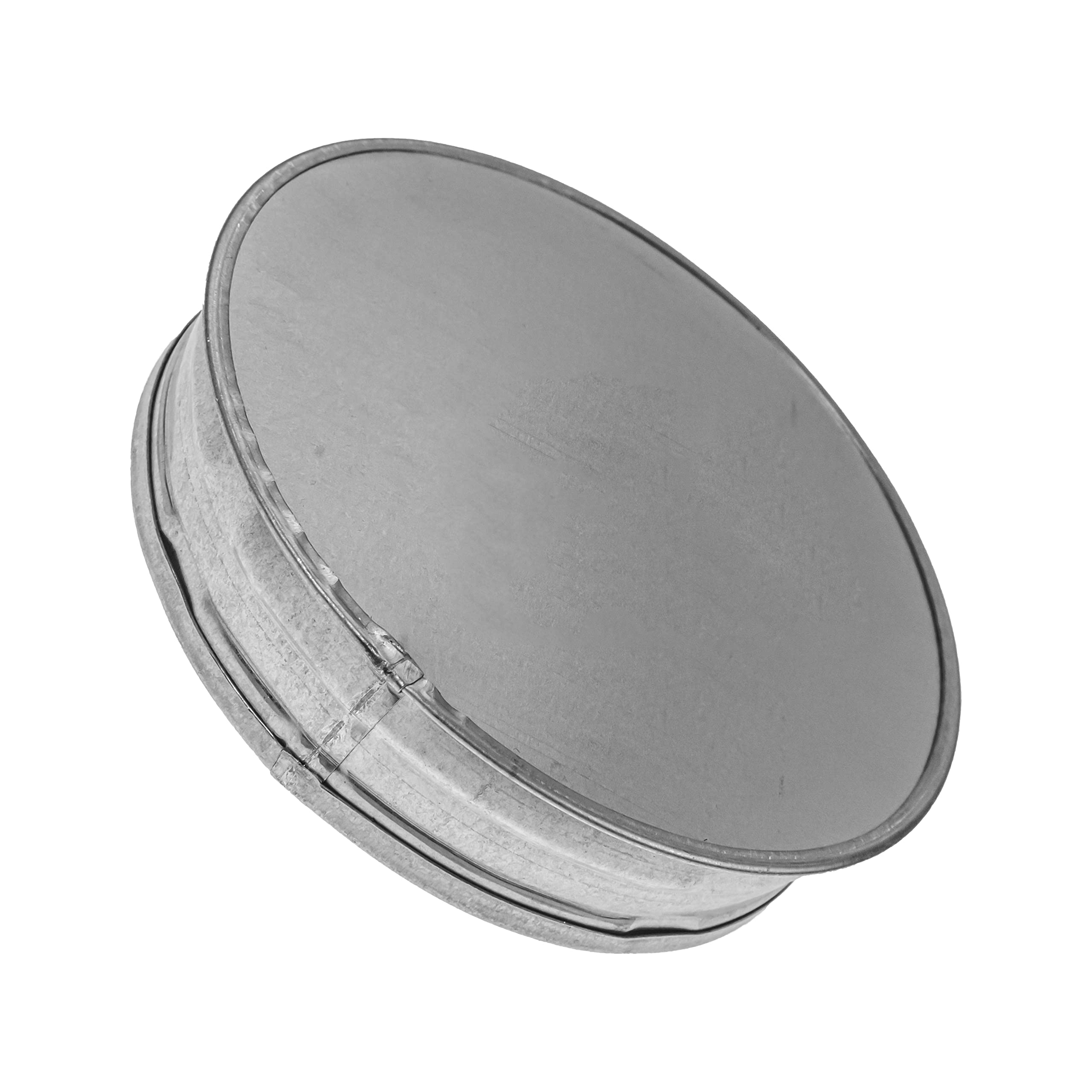 Vent Systems 4" Inch Pack of 2 Metal Tee Caps. Galvanized Steel End Cap. Dryer Vent Cover. Dryer Duct End Cap. 4In Steel End Cap. Steel Plug 4Inch. Round Metal Duct Fitting. Reusable