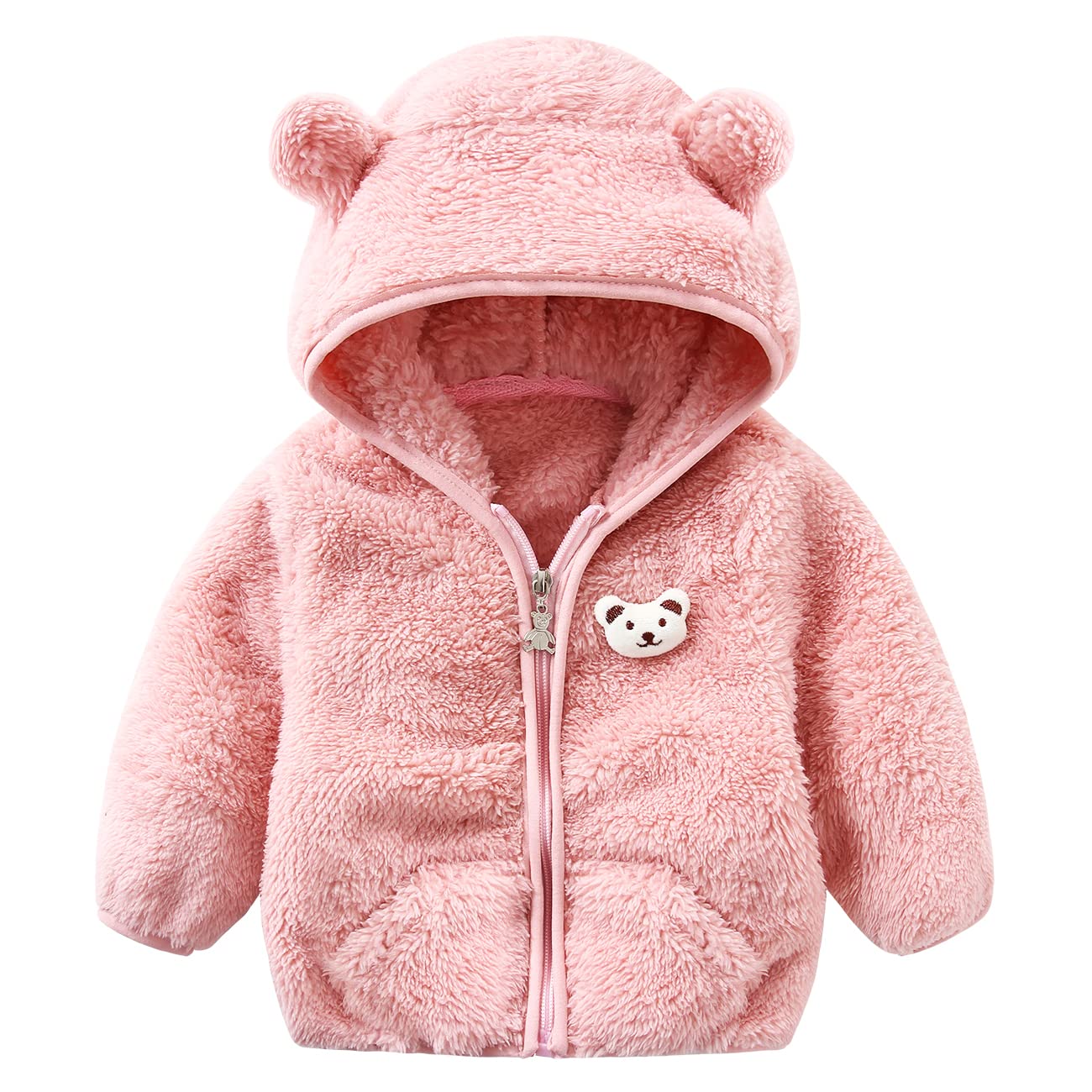 Tumaron Newborn Baby Girls Fleece Jacket Winter Clothes Coat Infant Sweater 9-12 Months