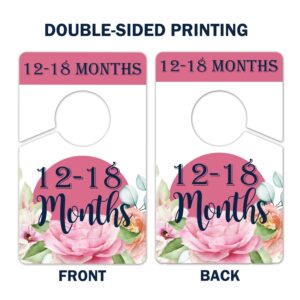 Hanger Dividers-Baby Closet Size Dividers - Baby Closet Dividers, Baby Clothing Size Age Dividers -Baby Closet Organizer For Nursery Organization, Newborn Essentials, Nursery Closet Dividers.