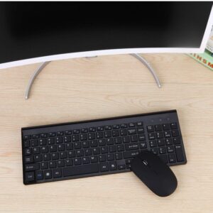 Fonicer Wireless Keyboard and Mouse Combo with USB C & USB A Receiver-Full Size Type c Keyboard and Mouse Compatible