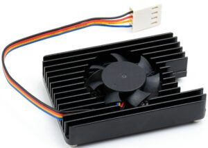 dedicated all-in-one 3007 cooling fan for raspberry pi compute module 4 (cm4),pwm speed adjustable low noise more convenient, with thermal tapes