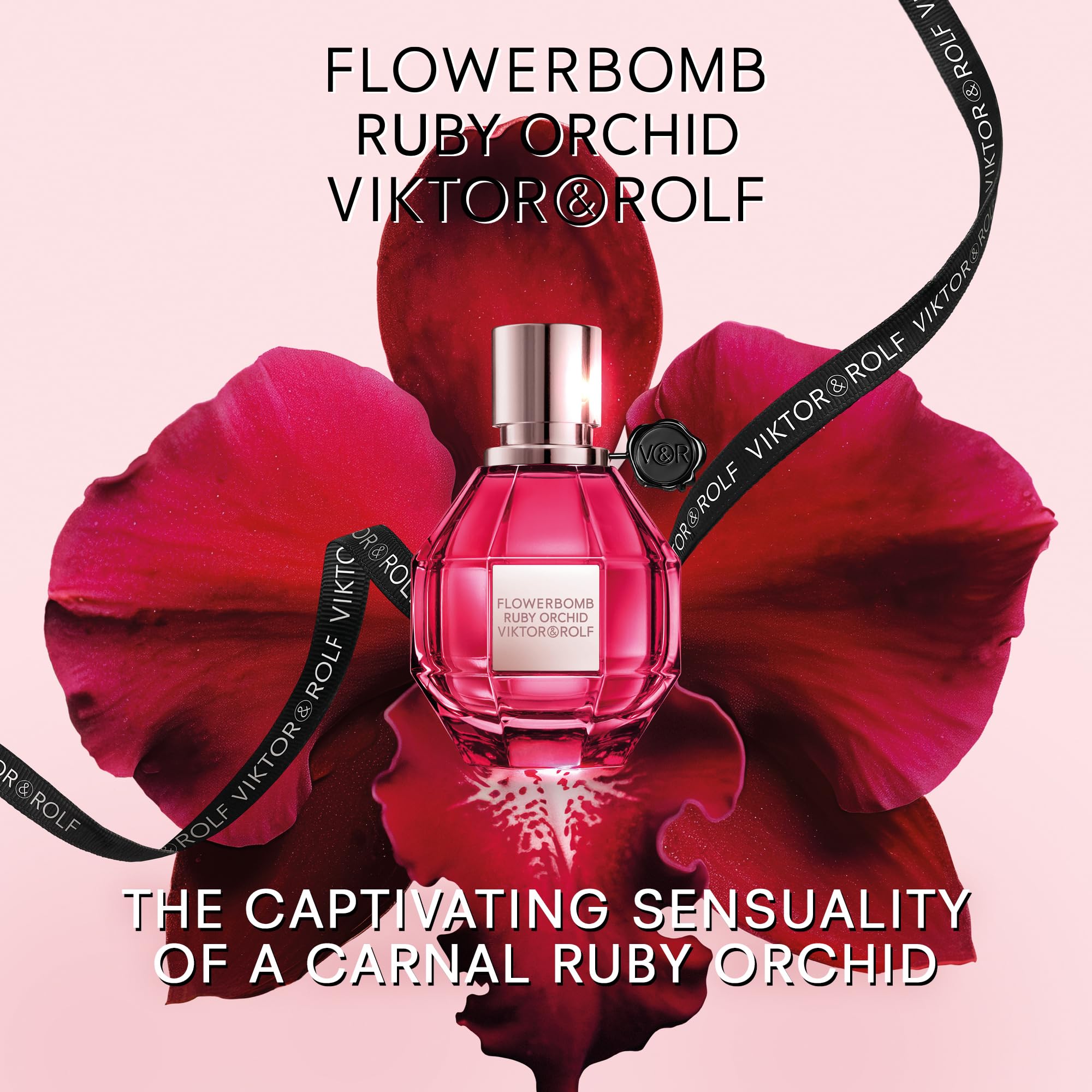 Viktor&Rolf - Flowerbomb Ruby Orchid Eau de Parfum - Women's Perfume - Floral & Fruity - With Notes of Vanilla & Peach - 1 Fl Oz