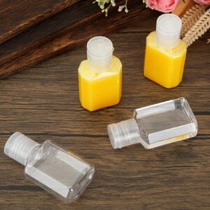 100PCS 1oz Travel Bottles with Caps Mini Small Plastic Travel Shampoo Bottles Empty Bottles, Refillable Cosmetic Containers with Flip Cap Clear Portable Small Bottles for Liquid, Lotions, Toner, Body