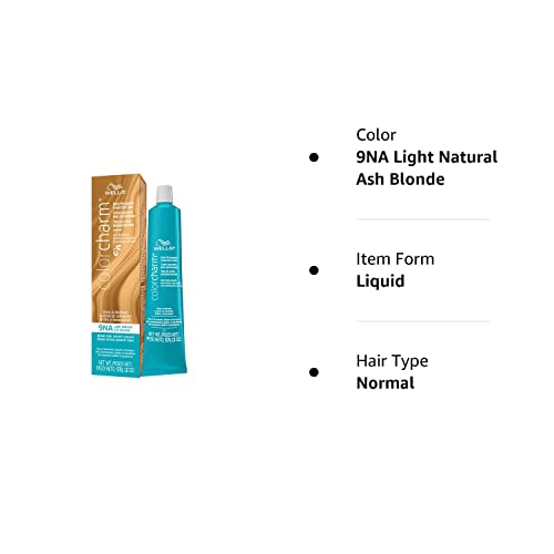 COLORCHARM Demi Permanent Hair Color| 9NA Light Natural Ash Blonde | Gloss, Refresh and Tone | 2 Fl Oz