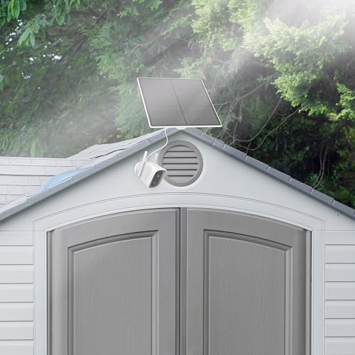 Feit Electric Solar Panel Continuous Charger Panel/SOL/CAM Compatible Feit Electric Smart Outdoor Camera CAM/WM/WiFi/BAT, 9ft Cord, Micro-USB, Adjustable Mounting Bracket