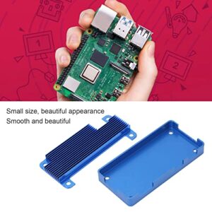 Micro Computer Enclosure Shell Aluminum Alloy Passive Cooling Case for Raspberry Pi Zero 2W Blue