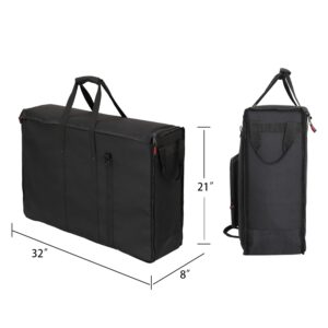 1st Place Products Foldable Padded Nylon Tote Carrying Case -Transport LCD Screens, Computers, Monitors & TVs Between 27" - 32" - Water Resistant - Shoulder Strap & Handle Options - Premium Quality