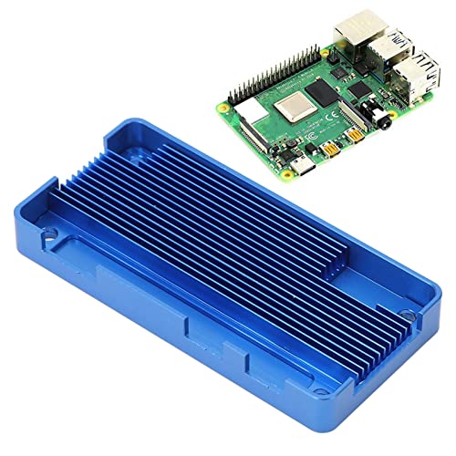 Micro Computer Enclosure Shell Aluminum Alloy Passive Cooling Case for Raspberry Pi Zero 2W Blue