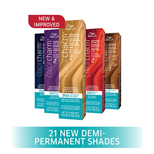 COLORCHARM Demi Permanent Hair Color| 9NA Light Natural Ash Blonde | Gloss, Refresh and Tone | 2 Fl Oz