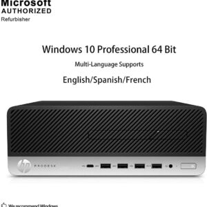 HP ProDesk 600 G3 SFF Desktop Computer Inter i7-6700 Up to 4.00GHz 16GB DDR4 New 512GB NVMe SSD Built-in AX210 Wi-Fi 6E BT HDMI Dual Monitor Support Wireless Keyboard and Mouse Win10 Pro (Renewed)