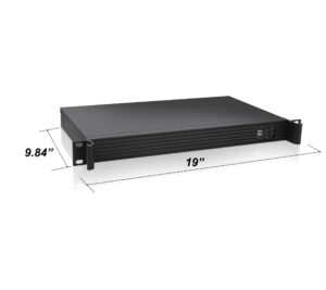 rackchoice 1u rackmount server chassis 9.84" depth support mini-itx m/b only