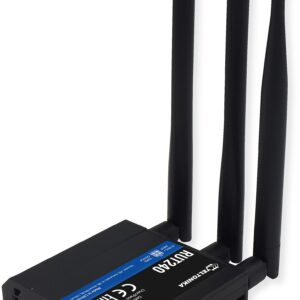 Teltonika RUT2400AU000 Model RUT240 Industrial Cellular Router, Black; for use with All US Carriers (ATT, T-Mobile, Bell, and Verizon); 4G, 3G and 2G Frequencies; WiFi; WAN and LAN Ports