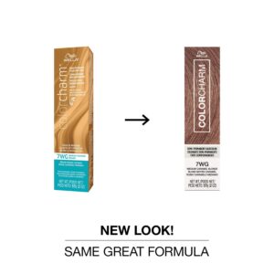 COLORCHARM Demi Permanent Hair Color| 7WG Medium Caramel Blonde | Gloss, Refresh and Tone | 2 Fl Oz