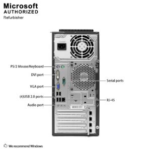 Desktop PC Computer Tower LENOVO THINKCENTRE M72E, Intel Quad Core i5-3550 3.7GHz, 4G DDR3, 500G, DVD, WiFi, BT, VGA, DP, Windows 10 Pro 64 Bit-Multi-Language Supports English/Spanish/French (Renewed)