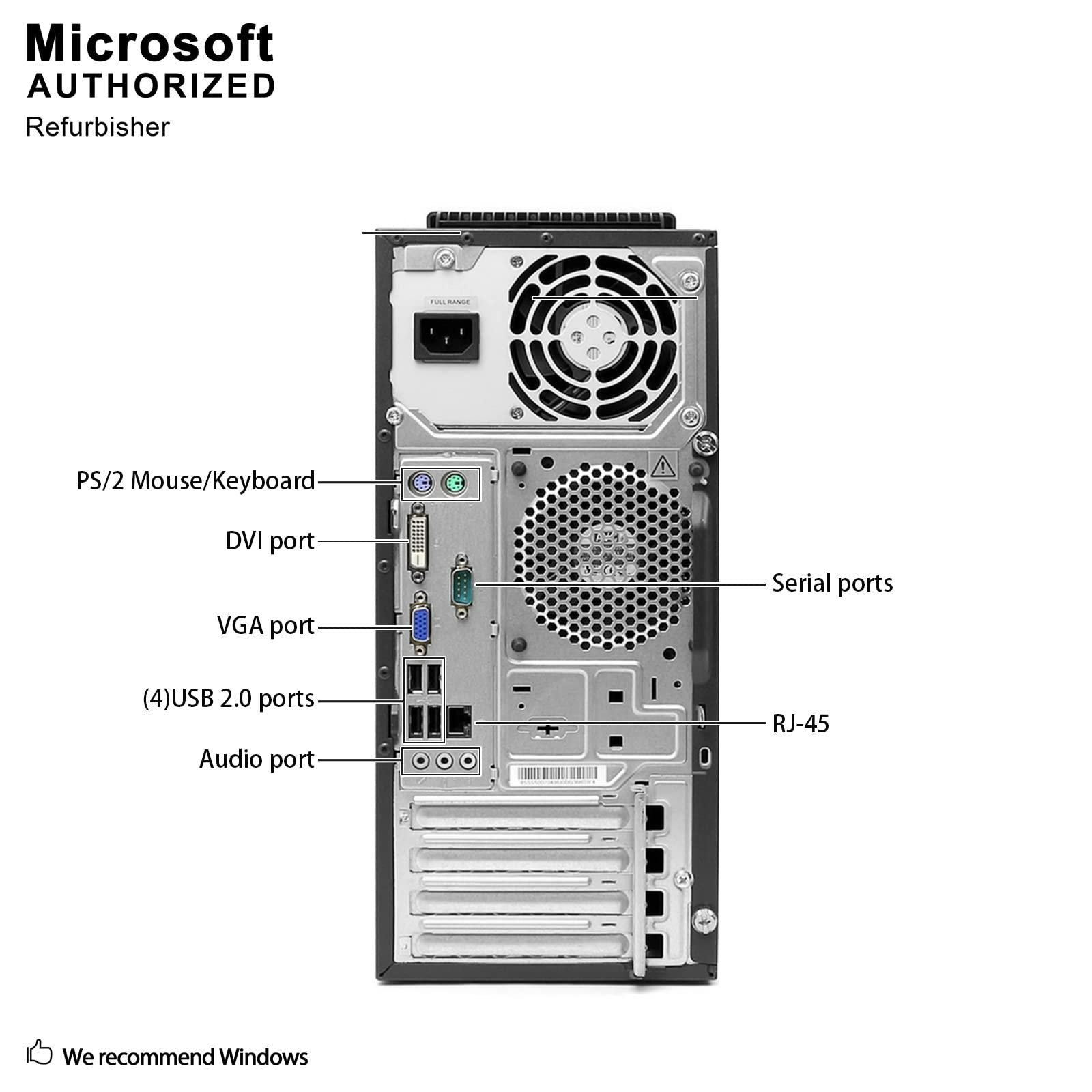 Desktop PC Computer Tower LENOVO THINKCENTRE M72E, Intel Quad Core i5-3550 3.7GHz, 4G DDR3, 500G, DVD, WiFi, BT, VGA, DP, Windows 10 Pro 64 Bit-Multi-Language Supports English/Spanish/French (Renewed)