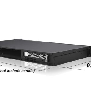 RackChoice 1U Rackmount Server Chassis 9.84" Depth Support Mini-itx M/B only