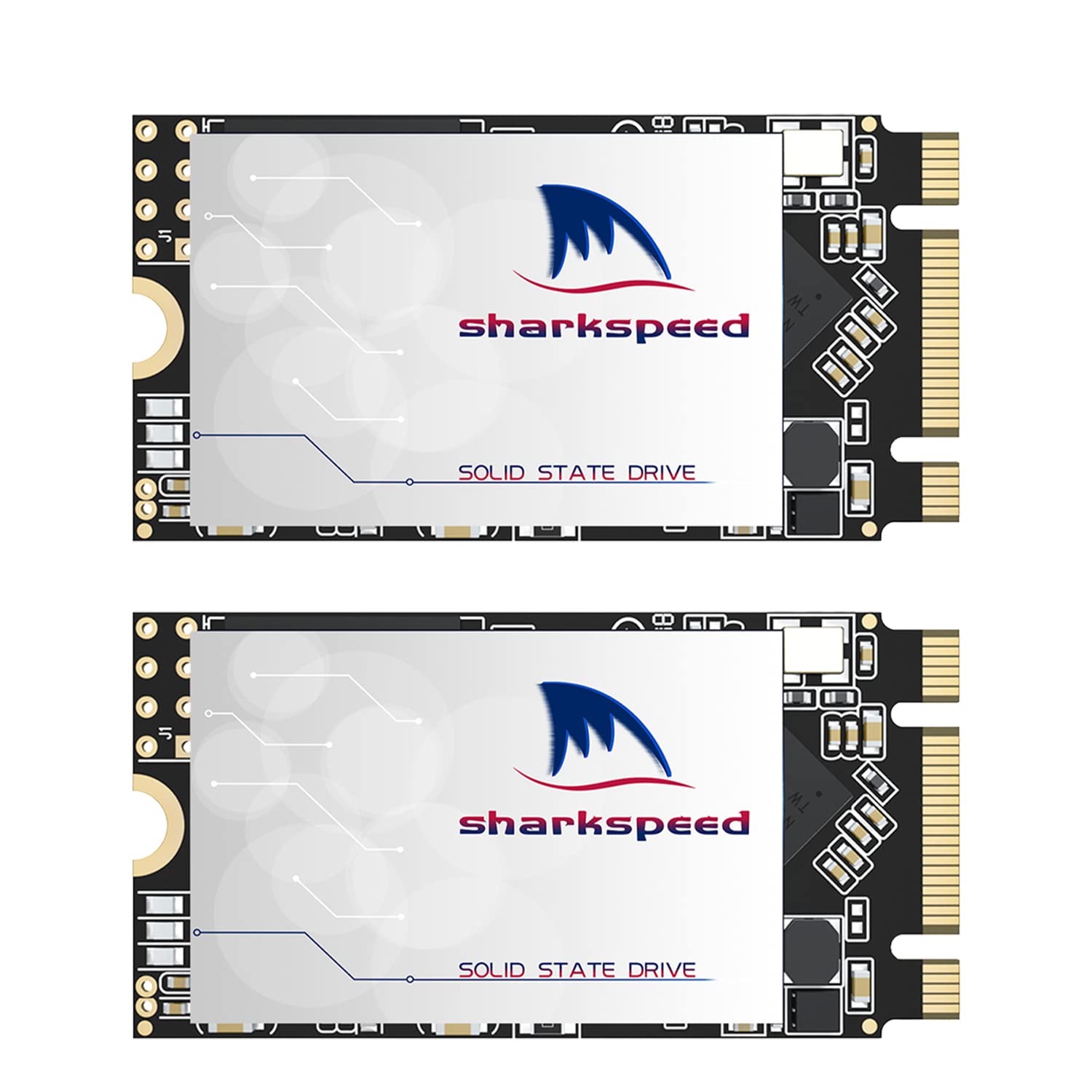 2242 NGFF 256GB M.2 SSD SHARKSPEED Plus Internal M2 SSD 3D NAND SATA III 6 Gb/s,Solid State Drive for Notebooks Desktop PC [M.2 2242 256GB(2Packs)]