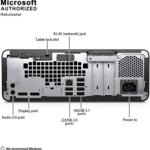 HP ProDesk 600 G3 SFF Desktop Computer Inter i7-6700 Up to 4.00GHz 16GB DDR4 New 512GB NVMe SSD Built-in AX210 Wi-Fi 6E BT HDMI Dual Monitor Support Wireless Keyboard and Mouse Win10 Pro (Renewed)