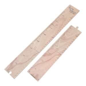 milisten 1 set wooden puzzle ruler growth height chart ruler natural schoolhouse ruler diy height measurement chart ruler nursery room decor for girls boys toddlers 40-180cm