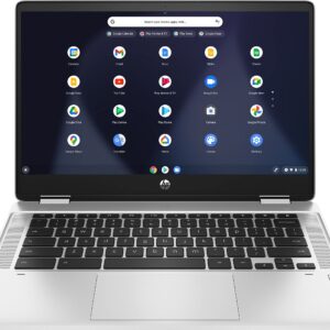 HP 2022 Newest X360 2-in-1 Chromebook 14" HD Touchscreen, Intel Celeron N4500(Up to 2.8GHz), 4GB DDR4 RAM, 32GB eMMC, WiFi, Bluetooth, Webcam, USB Type-C, Chrome OS, Silver