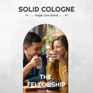 The Man Brand Solid Cologne Sample Set with Aspen Solid Perfume, Woodsman Solid Cologne, Steel, and Life of the Party Cologne - (Fellowship Solid Cologne Man Sampler Pack - 4 Pack - 0.75 oz each)