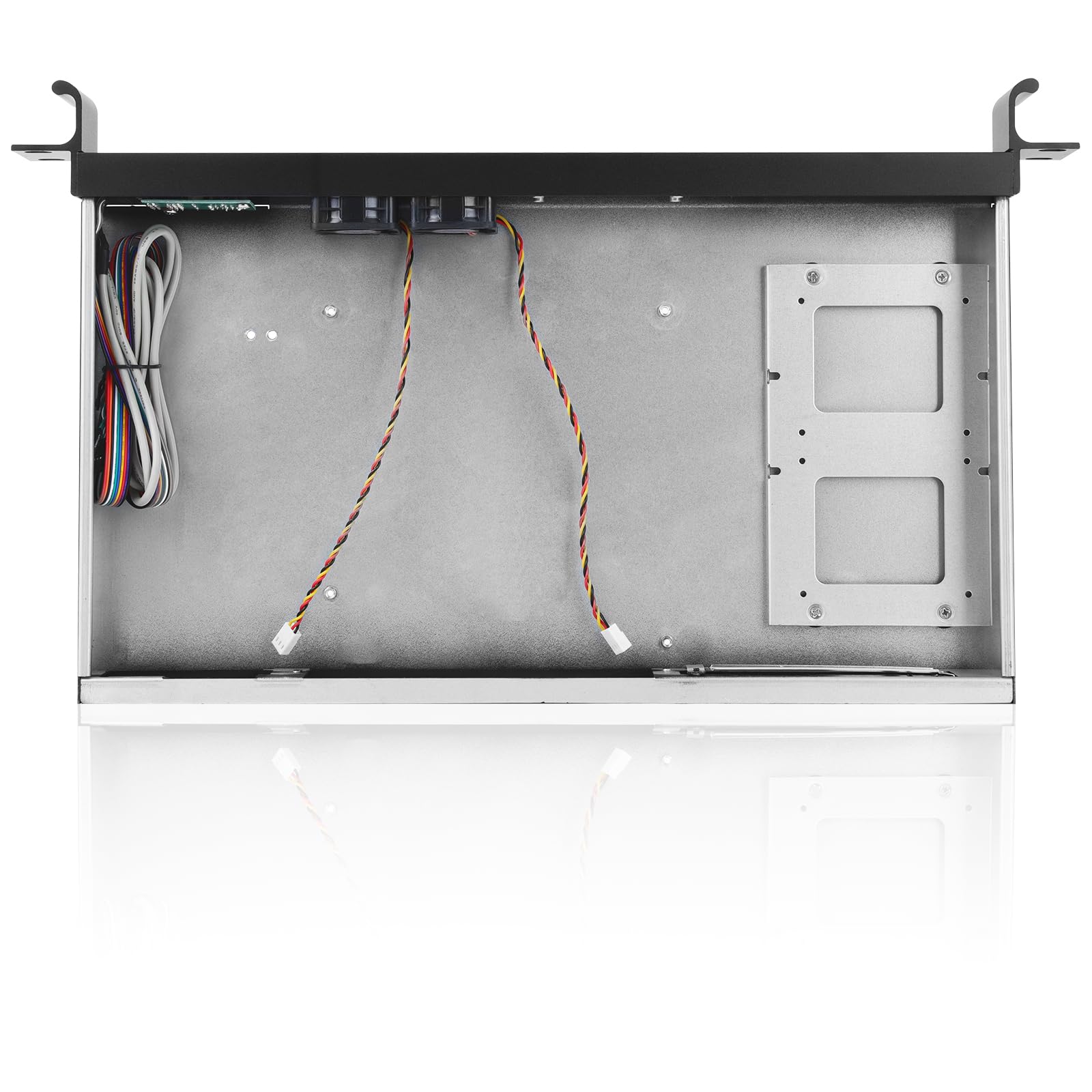 RackChoice 1U Rackmount Server Chassis 9.84" Depth Support Mini-itx M/B only