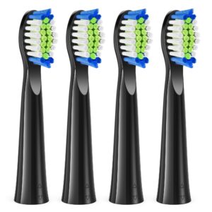 bitvae d2 electric toothbrush replacement heads, sonic toothbrush heads refills, 4 pack