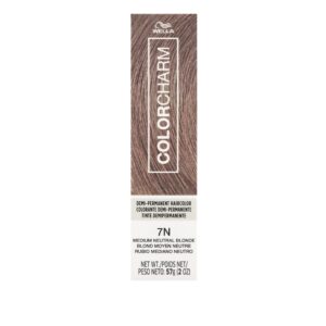 COLORCHARM Demi Permanent Hair Color| 7N Medium Neutral Blonde | Gloss, Refresh and Tone | 2 Fl Oz