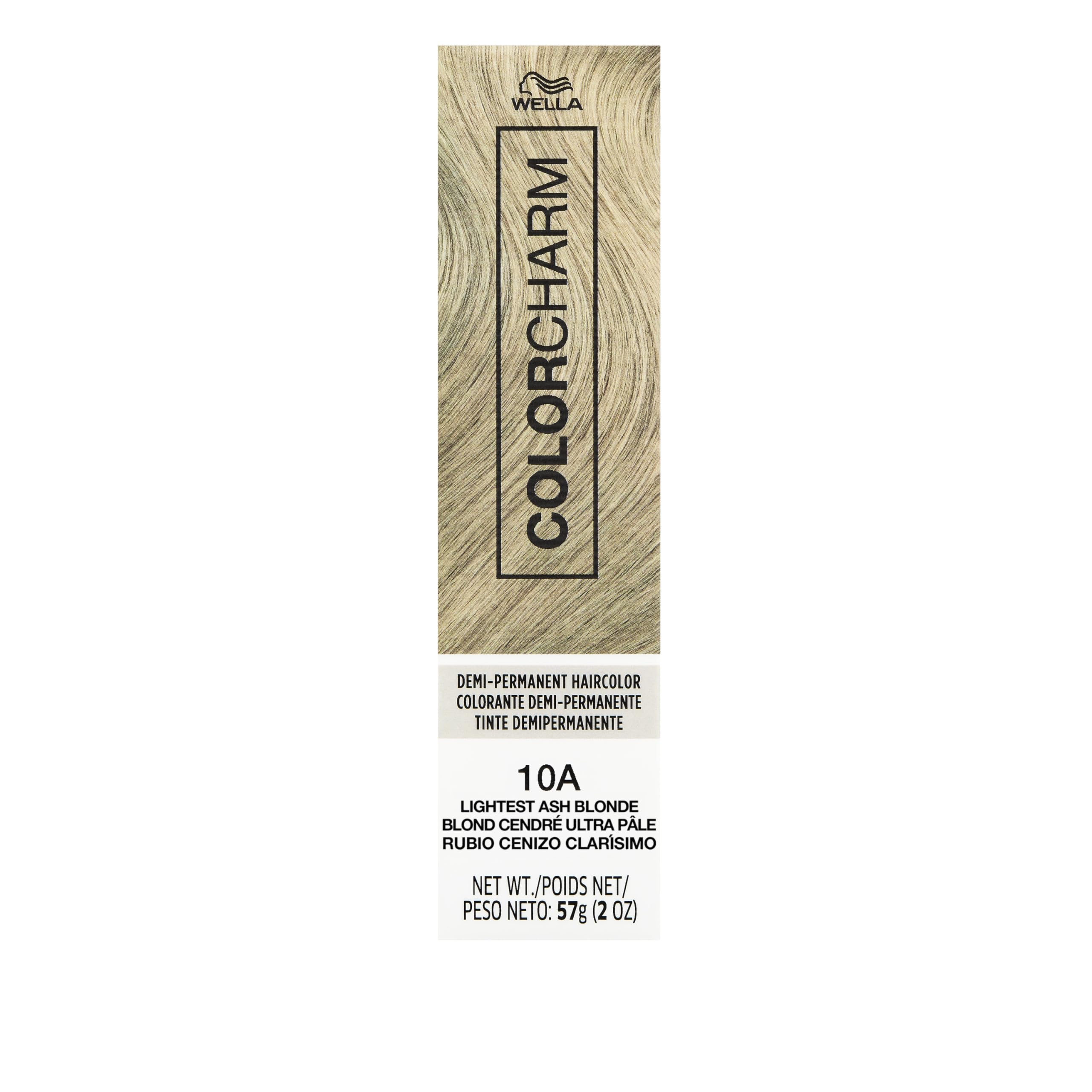 COLORCHARM Demi Permanent Hair Color| 10A Lightest Ash Blonde | Gloss, Refresh and Tone | 2 Fl Oz