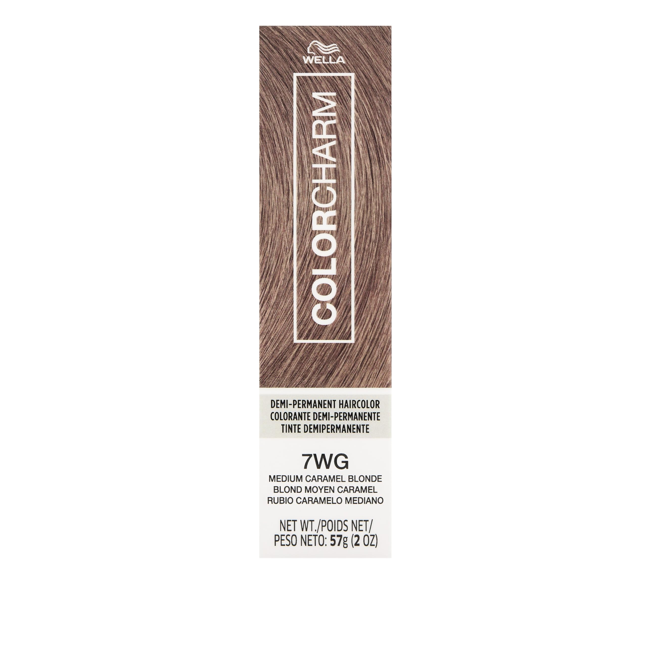 COLORCHARM Demi Permanent Hair Color| 7WG Medium Caramel Blonde | Gloss, Refresh and Tone | 2 Fl Oz