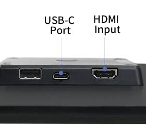 Gechic 13.3" T131A Industrial Touch Monitor, HDMI, USB-C Built-in Gain IC Long Transmission,VESA Mount,10-Finger high Immunity Touch,True-Flat Touchscreen for Embedded Device POS/Kiosk/Automation