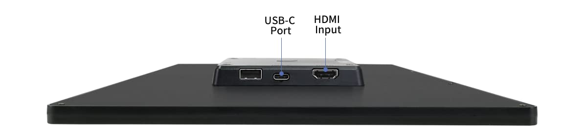 Gechic 13.3" T131A Industrial Touch Monitor, HDMI, USB-C Built-in Gain IC Long Transmission,VESA Mount,10-Finger high Immunity Touch,True-Flat Touchscreen for Embedded Device POS/Kiosk/Automation