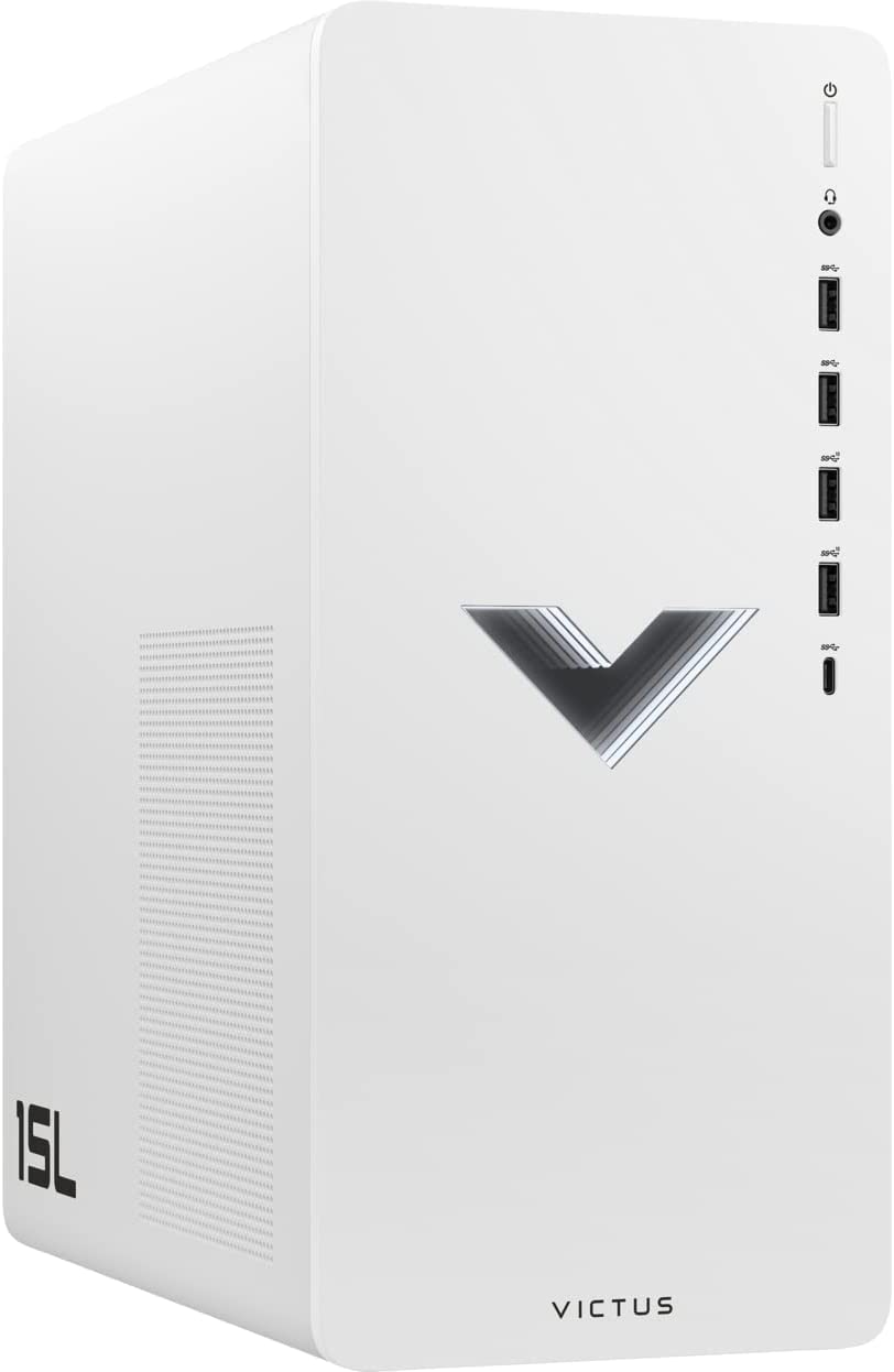 HP 2022 Newest Victus 15L Gaming Premium Desktop | Intel Core i5-12400 12 cores | 16GB RAM | 512GB SSD | NVIDIA GeForce GTX 1660 Super | Windows 11 Home | White | with Mouse Pad Bundle