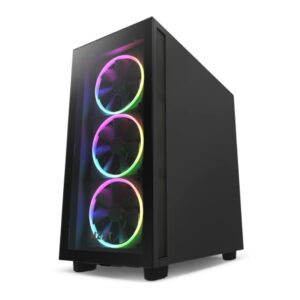 NZXT F120 RGB Fans - RF-R12SF-B1 - Advanced RGB Lighting Adjustment - Whisper Quiet Cooling - Single (RGB Fan and Controller Required & Not Included) - 120 mm Fan - Black