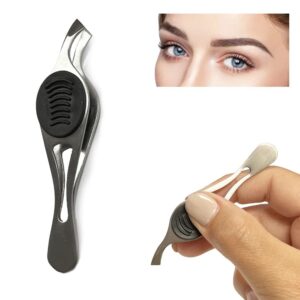 3 PC Professional Eyebrow Removal Tweezers Slant Tip Angled Precision Tip Grip