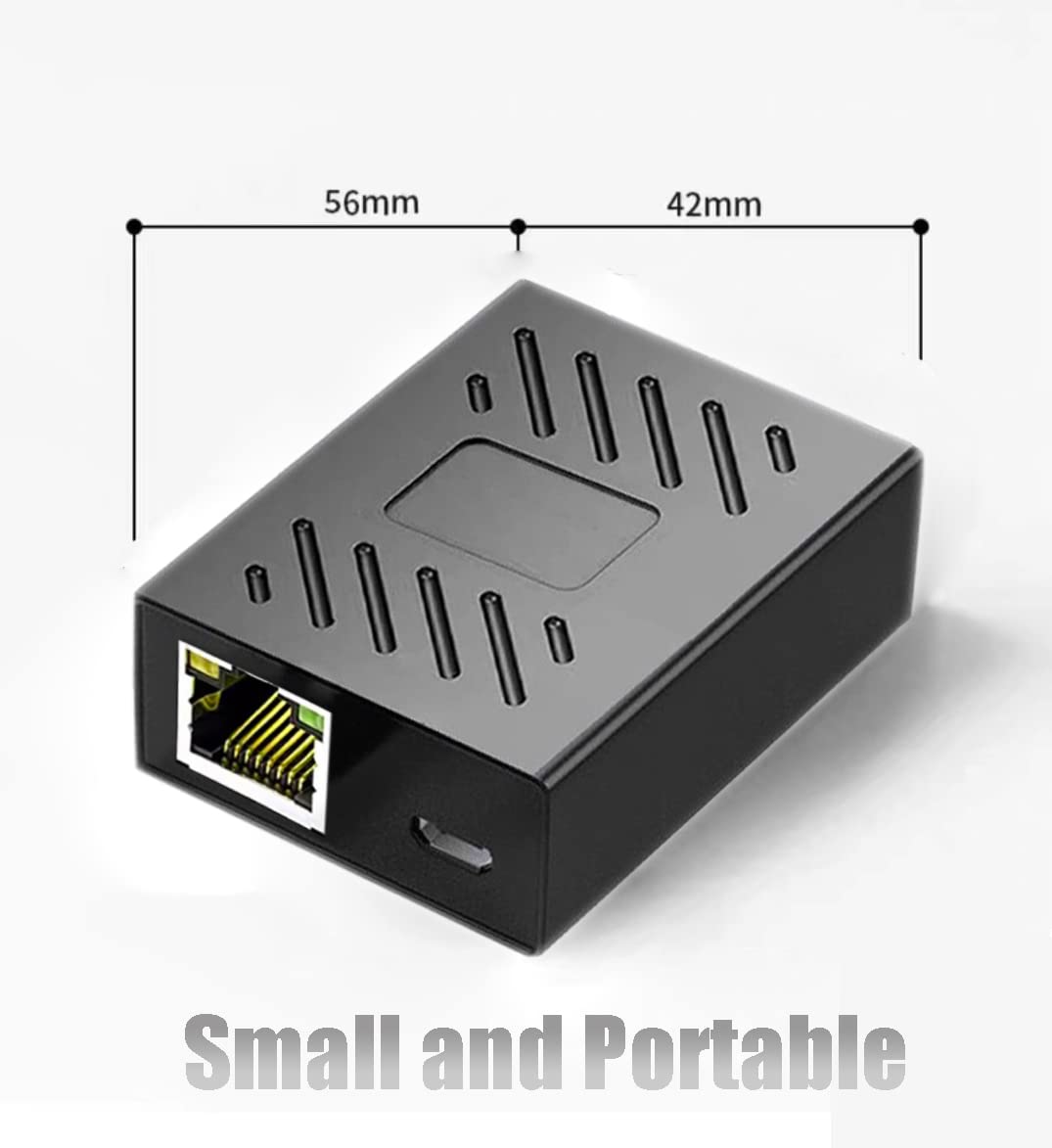 MVBOONE Ethernet Splitter 1 to 2 [Simultaneous Networking], RJ45 Network Switch Extender Converter with USB Power Cable, Suitable for Computer/Router/TV Box, CAT 5/6/6E/7/8